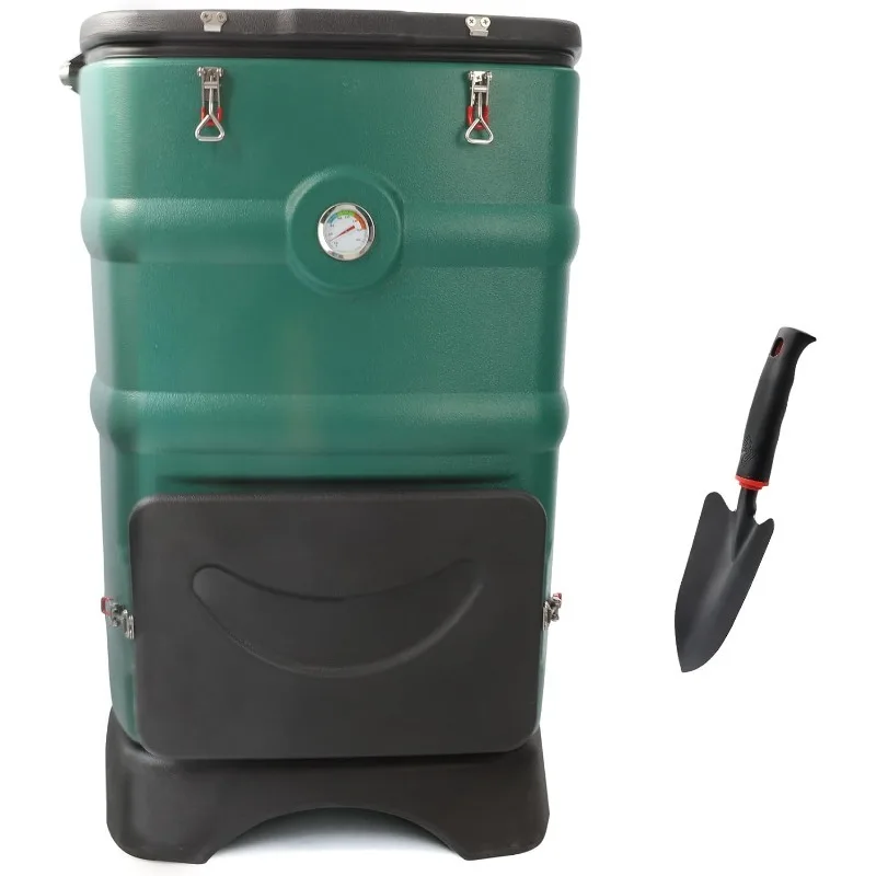

home.Compost Bin with Ventilation System - Quickly Composting All Year Round,A Reservoir at The Bottom Design to Colle