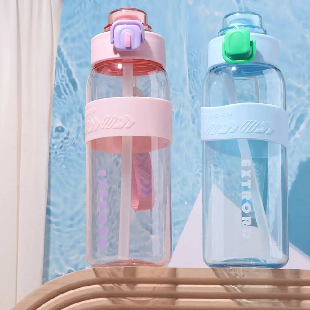 

PC 800ml Sports Water Bottle Leak Proof Large Capacity Colorful Plastic Cup Drop Resistant 750/1000ml Outdoor Sports Kettle