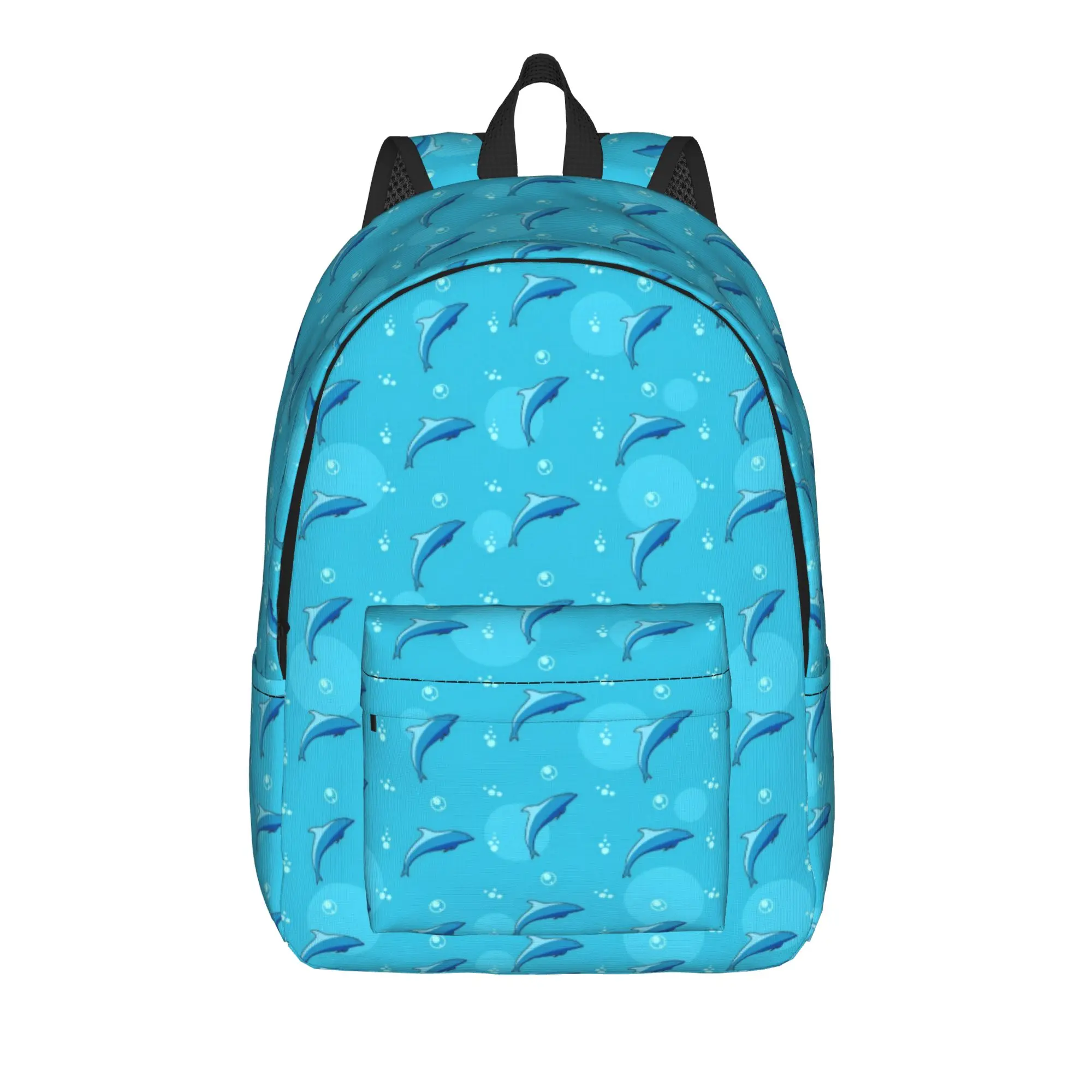 Dolphin Ocean Backpack  Pretty Backpacks Male Cycling Breathable School Bags Colorful Rucksack