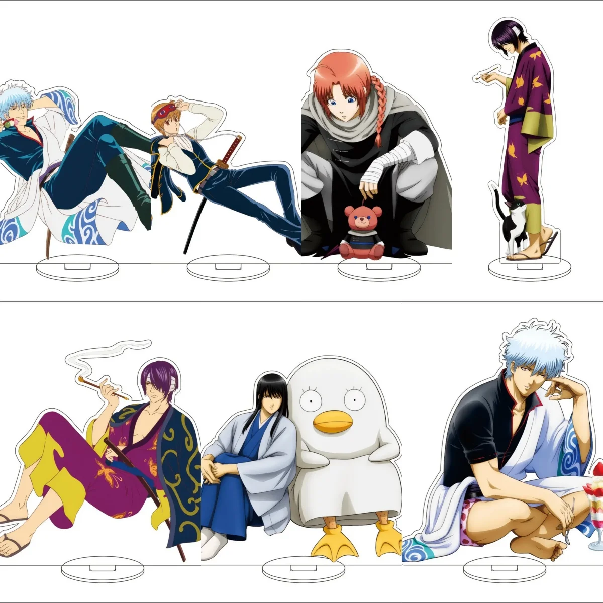 

15CM Charm Anime GINTAMA Acrylic Stand Model Cosplay Characters Ornament Accessories Goods Collection Gifts
