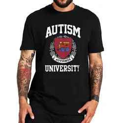 Autism University Autismus T Shirt Funny Autistic Introvert Gift Graphic T-shirt 100% Cotton Soft Unisex Tee Tops EU Size