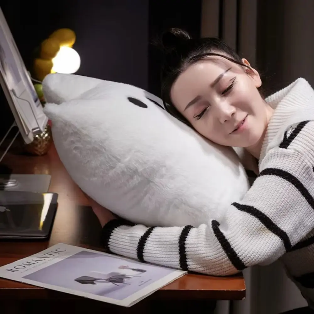 Jouets en peluche chat fantôme Style Halloween PP coton Kawaii chat blanc oreiller en peluche dessin animé mignon chat noir poupée en peluche enfants fille