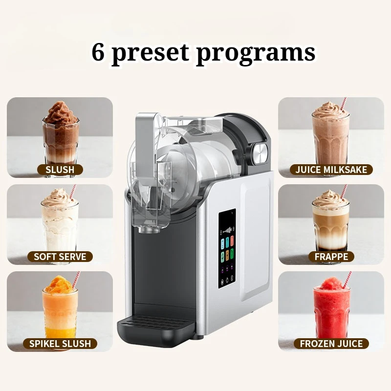 Multi Functional Automatic Desktop Slush Machine Easy Use Touch Screen Durable Slush Maker Convenient Household Appliances