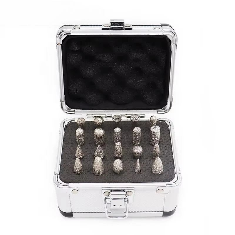 

Набор из 20 гальванизированных алмазных шлифовальных насадок для резьбы и гравировки # 46