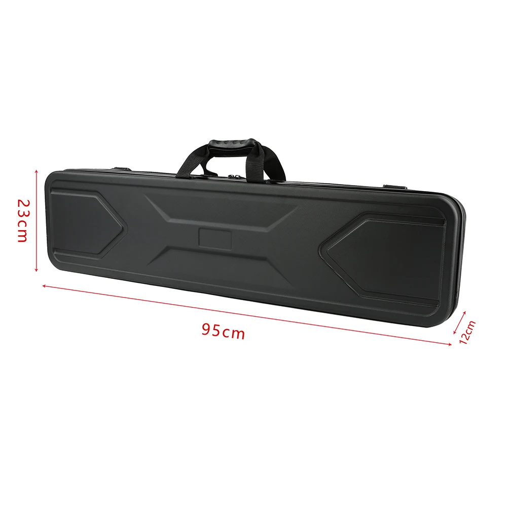 Funda de arco recurvo de plástico ABS, carcasa dura de 95x23x12cm, funda de arco y flechas recurvo, funda de arco espacial para caza de tiro con arco