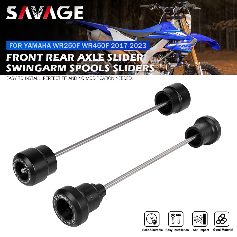 

Для Yamaha WR 250F 450F 2017-2023 мотоцикла, переднее колесо, вилка, слайдер, задний маятник, защитные накладки WR250F WR450F