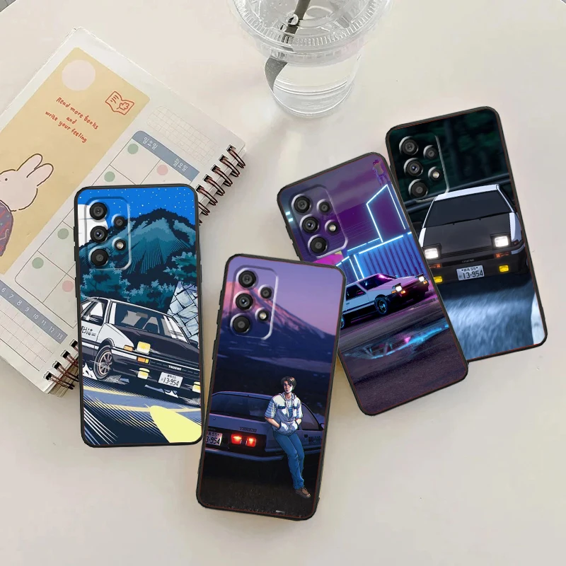 

Cool Cute I-Initial D For Samsung Note 20 10 Ultra Plus A31 A14 A12 A70 A34 A25 A04 A05 A15 A24 5G Black TPU Phone Case