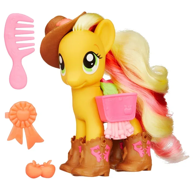 Hasbro My Little Pony Rainbow Apple Jack Pinkie Pie Model Kawaii Animated Characters Girl Baby Child Toys Free Shipping Items