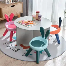 Armchair Kids Chairs Anti-Fall Stool Tub Household Children Plastic Kindergarten Back Toddler Plastic Back Stool For Home