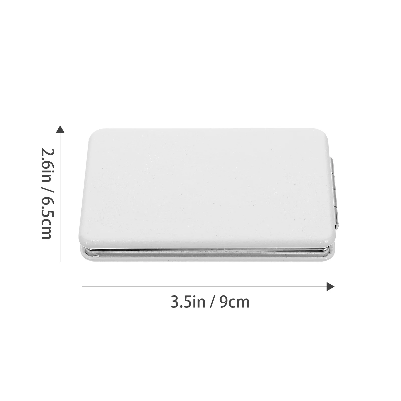 2Pcs Sleek Cover Foldable Makeup Mirror Compact Double-Sided Travel Purse Accessory Cover Mirrors