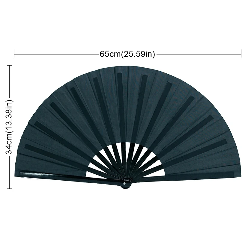 Folding Hand Fan Chinese Kung Fu Tai Chi Fan Nylon-Cloth Bamboo Fans For Performance Dance  Festival Gift