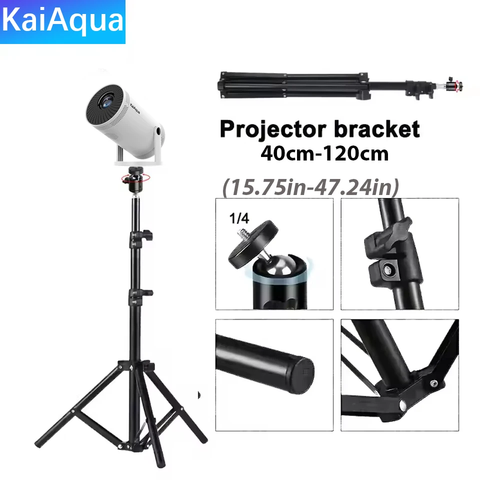 

KaiAqua 120cm Universal Portable Bracket for magcubic HY300 pro Projector Tripod Stand Mount for magcubic HY320mini projector