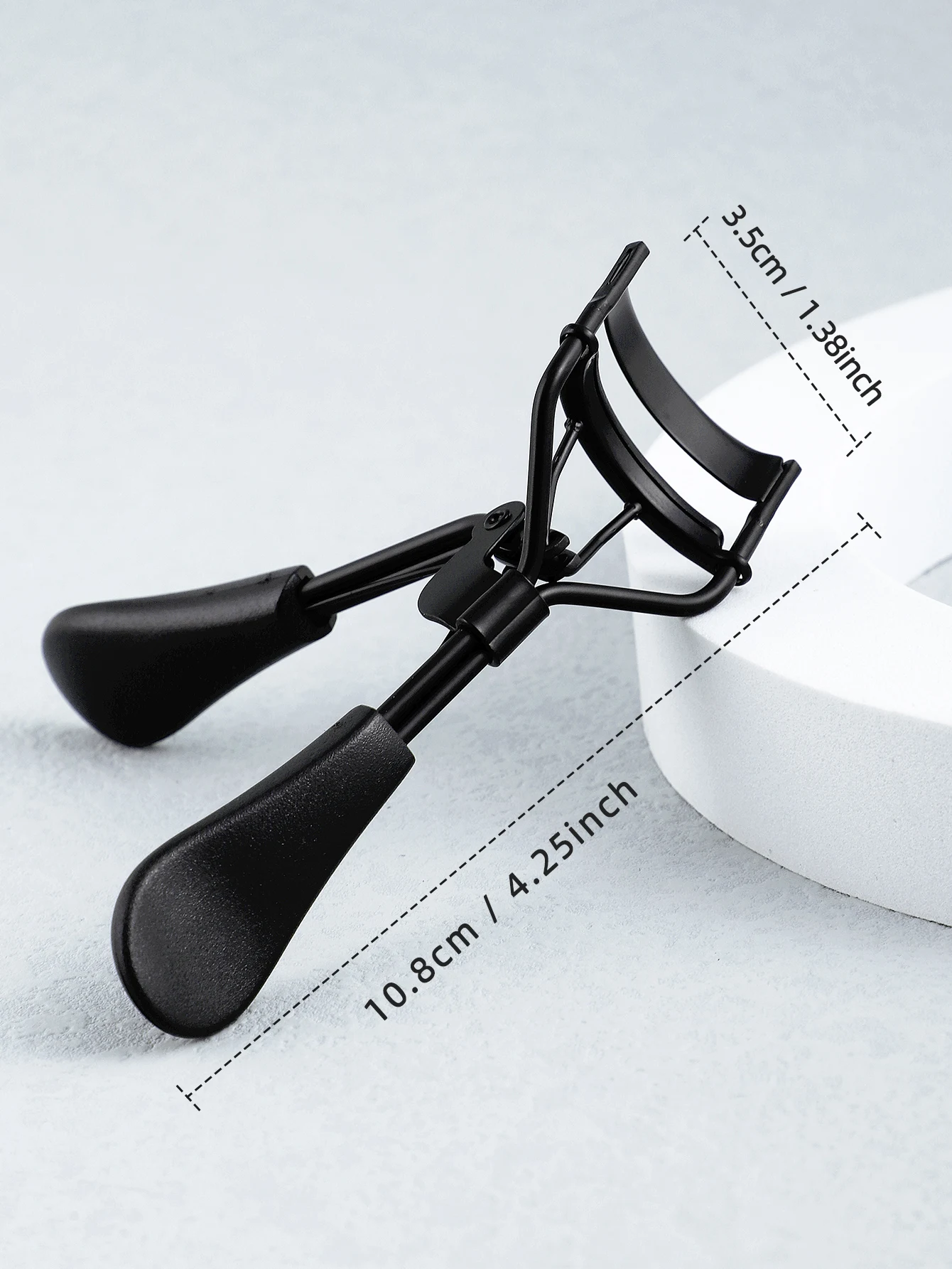 1 Tragbarer Wimpernzange, schwarz, Wimpernzange aus Edelstahl für langanhaltende Formgebung, geeignet für Wimpernlifting und Augenbrauen. – Detail 6