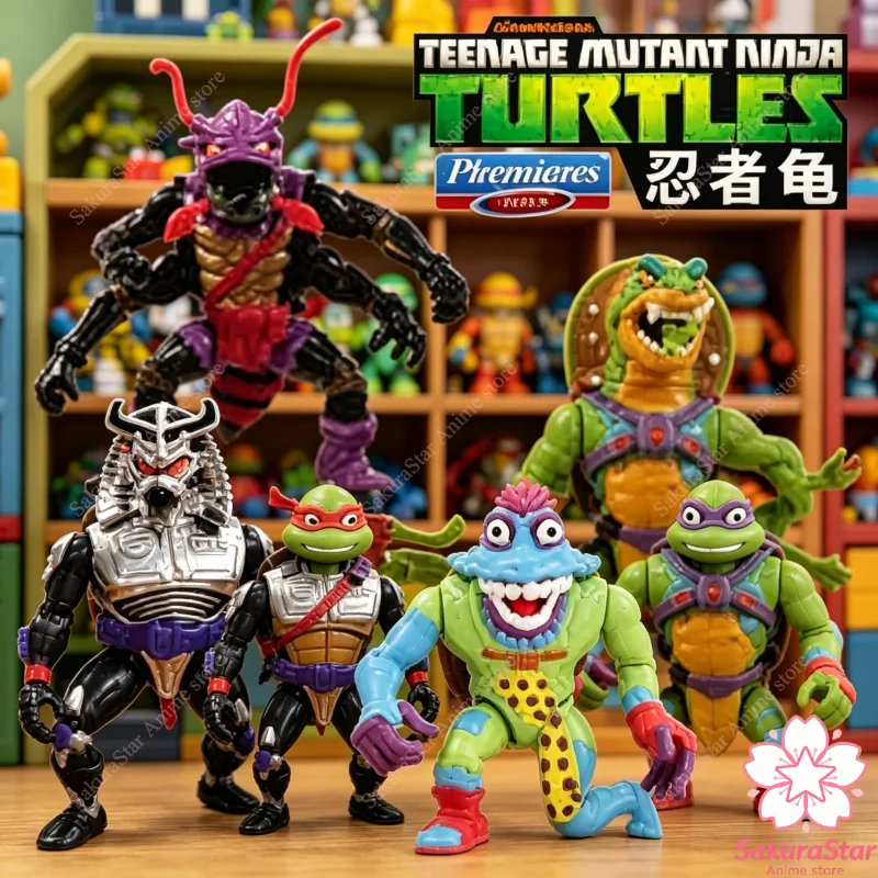 

【In Stock】Playmates TMNT Tyrannosaurus Tail Steel Head Custom Collectible Anime Figure Birthday Gift Toy