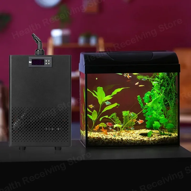 160L Aquarium Filter Tank Chiller Water Cooling Machine Suitable Aquarium for Reef Coral Jellyfish Shrimp Water Plants Filter