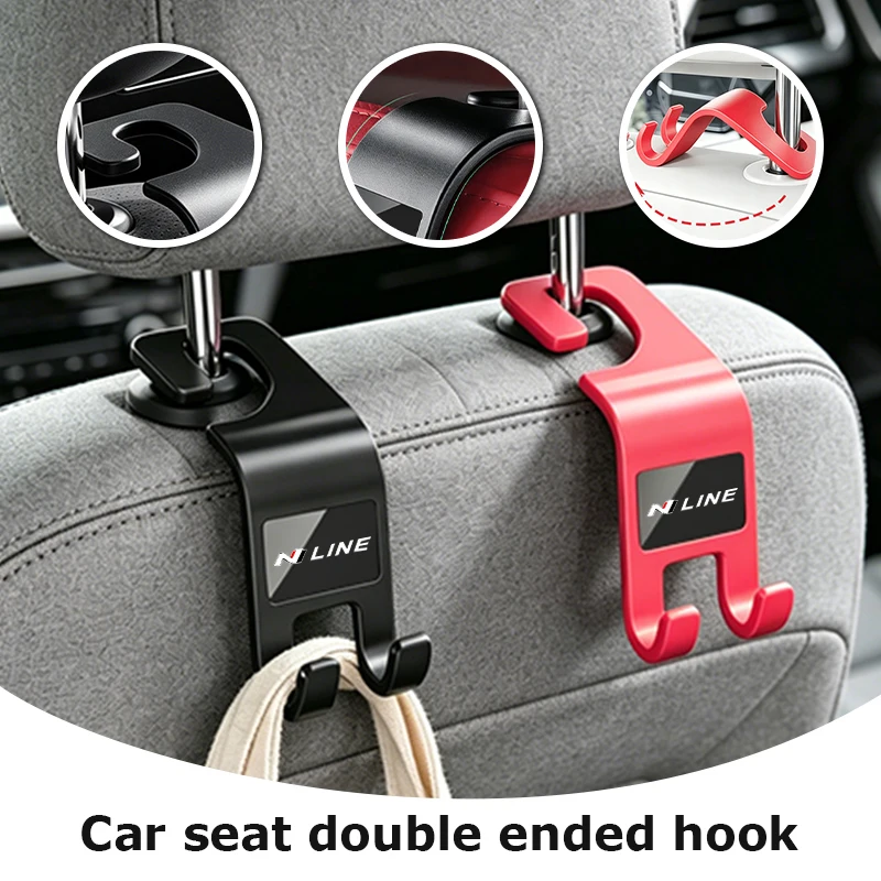 Ganchos para reposacabezas de asiento de coche, soporte de almacenamiento para Hyundai N Line i10 I10 2008 2009 2010 2011 2012 2013 2019 Equus