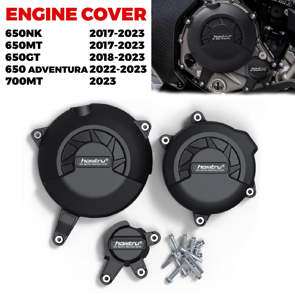 For CFMOTO Motorcycle 650MT 650 NK 2017-2023 & 650GT 2018-2023 & 650 ADVENTURA 700MT 2022-2023 Engine Protection Cover Kit