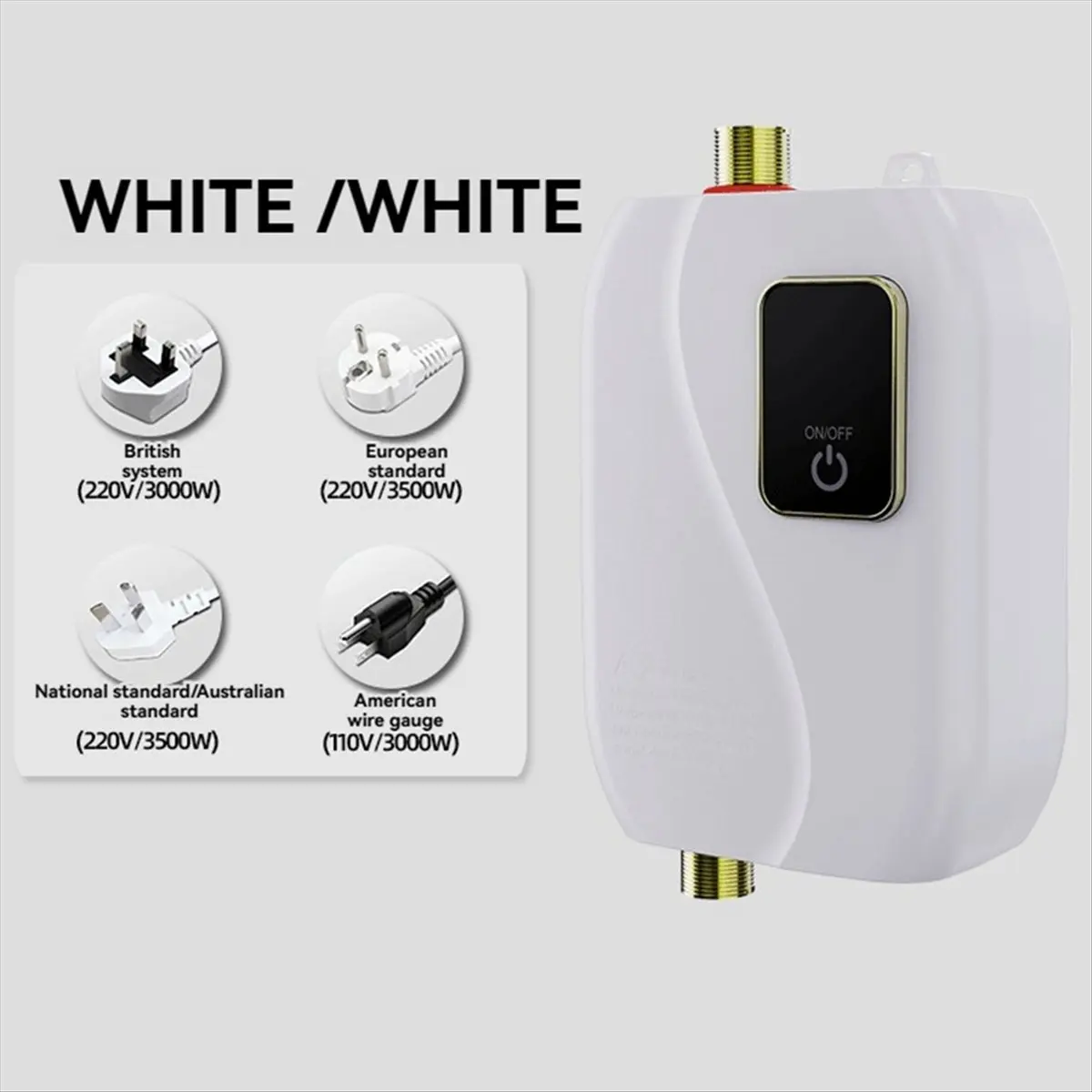 Y32A سخان مياه فوري مطبخ صغير تسخين سريع سخان مياه صغير منزلي مناسب للحمام والمطبخ RV قابس الاتحاد الأوروبي #3