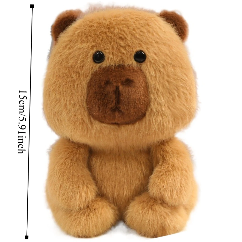 سلحفاة أفخم كابيبارا دمية الحيوانات الأليفة الأرنب الصغير ألعاب من نسيج مخملي لينة الفيل القط الأسود أفخم دمية مهرجان ديكور الحفلات #5