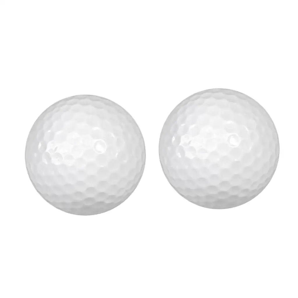 Bolas de golfe de borracha portáteis, prática interior e exterior, 3-6Pack, 2pcs