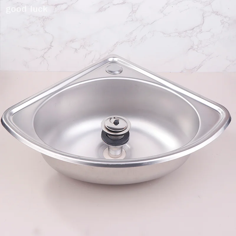 RV キッチンシンクステンレス浴室洗面器キャンピングカー野菜コーナーキャンピングカーバースチール小型シングルボウルドロップ浴槽