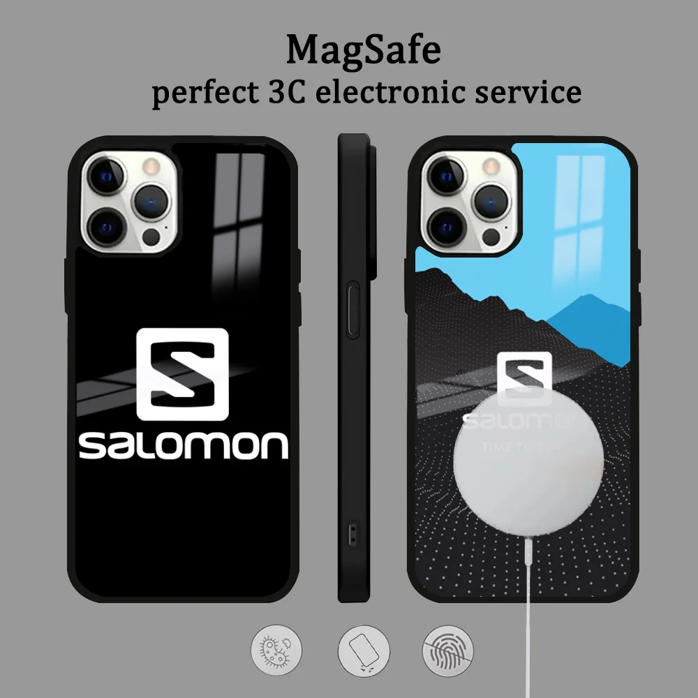 S-Salomon-LY Phone Case For iPhone 16 15 14 13 12 11 Pro Max Plus Mini Magsafe Mirror Wireless Magnetic Cover