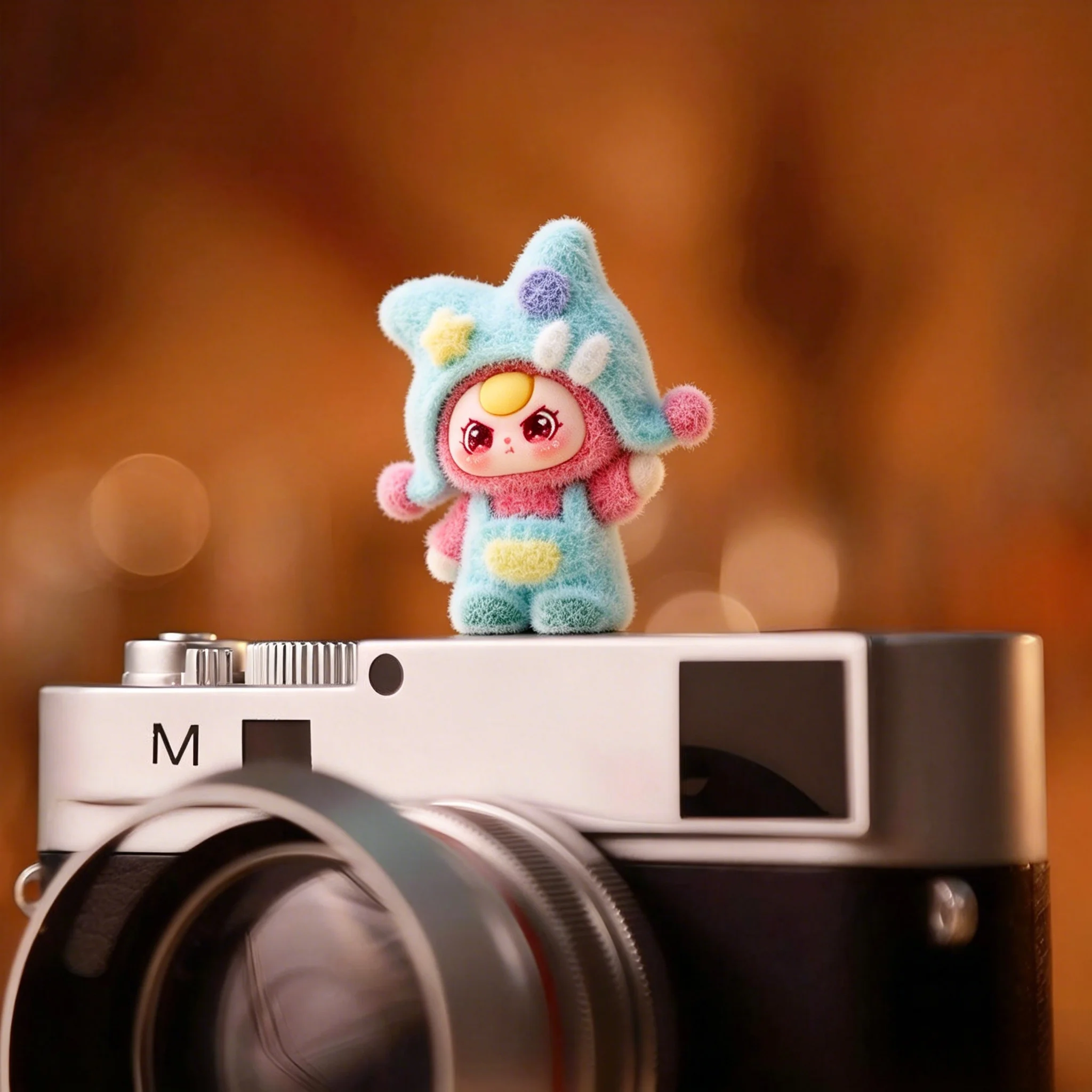 Cute Mini Collectible Figures Hot Shoe Cover for Leica Q2 Fuji X100V X-T5 Sony ZV-1 Canon EOS R5 Nikon Z5 Camera Accessories view 2