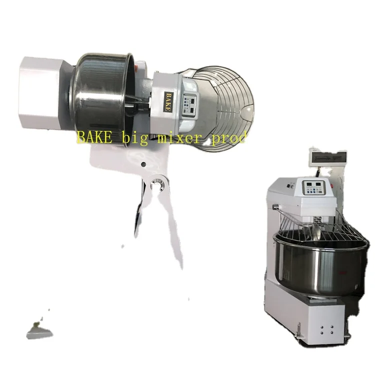 Large  250kg Industrial BAKE Tipping Flour Bread Dough Maker Spiral Mixer Machine for Bakery Factory Industry Kneader Mixer