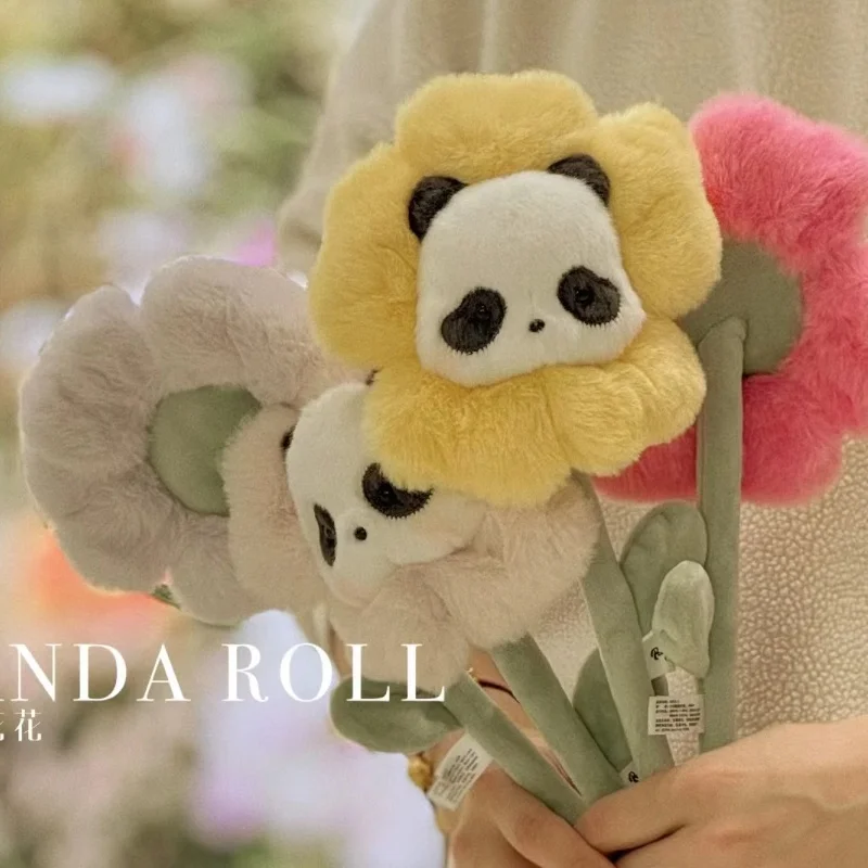 Blind Box Panda Roll Pang Da You Series scatola a sorpresa misteriosa peluche fiore Panda dare donne bellissimo Bouquet regalo di compleanno