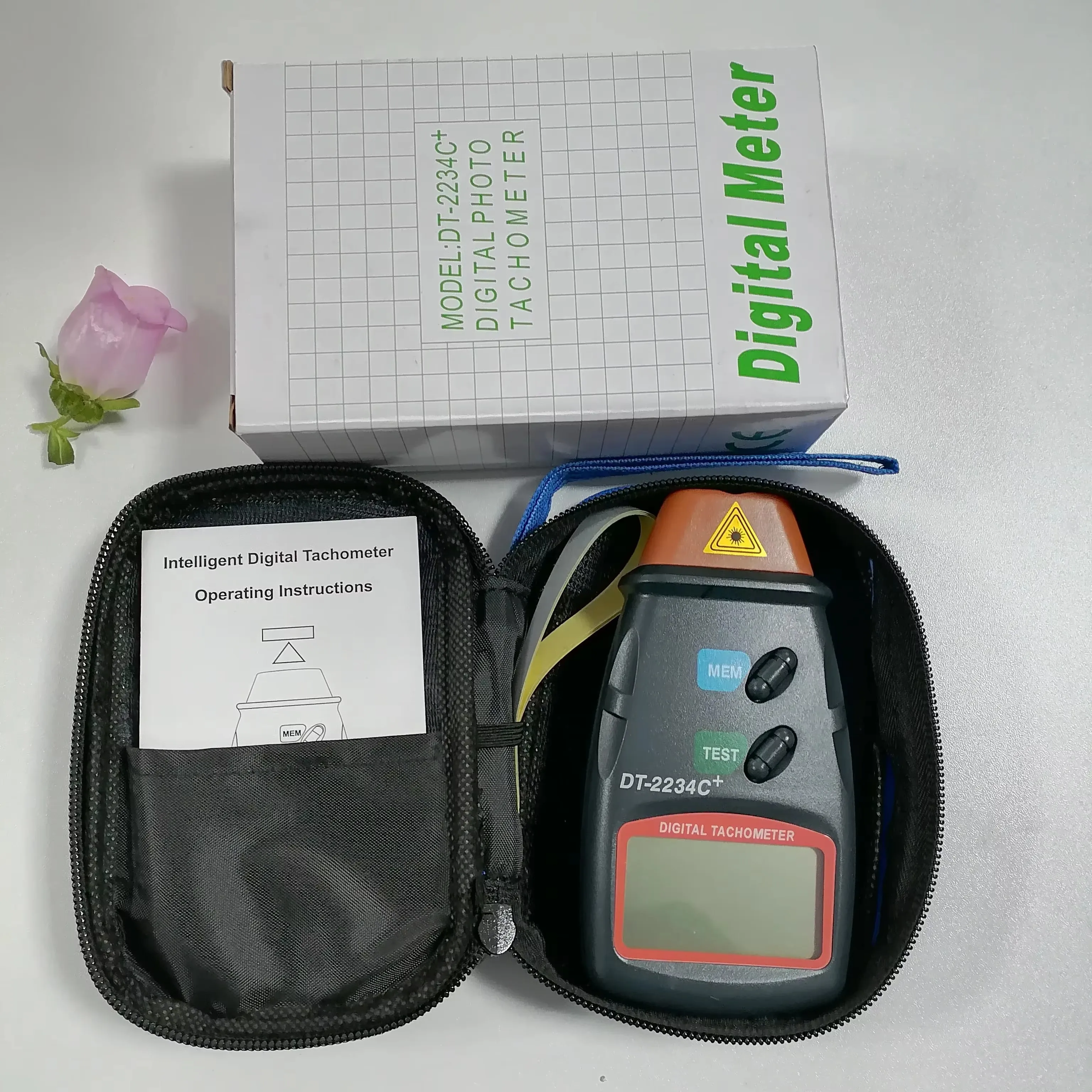 Handh eld Digital La ser Tach ometer DT 2234C Non-Contact RPM M otor Speed M eter  Professional