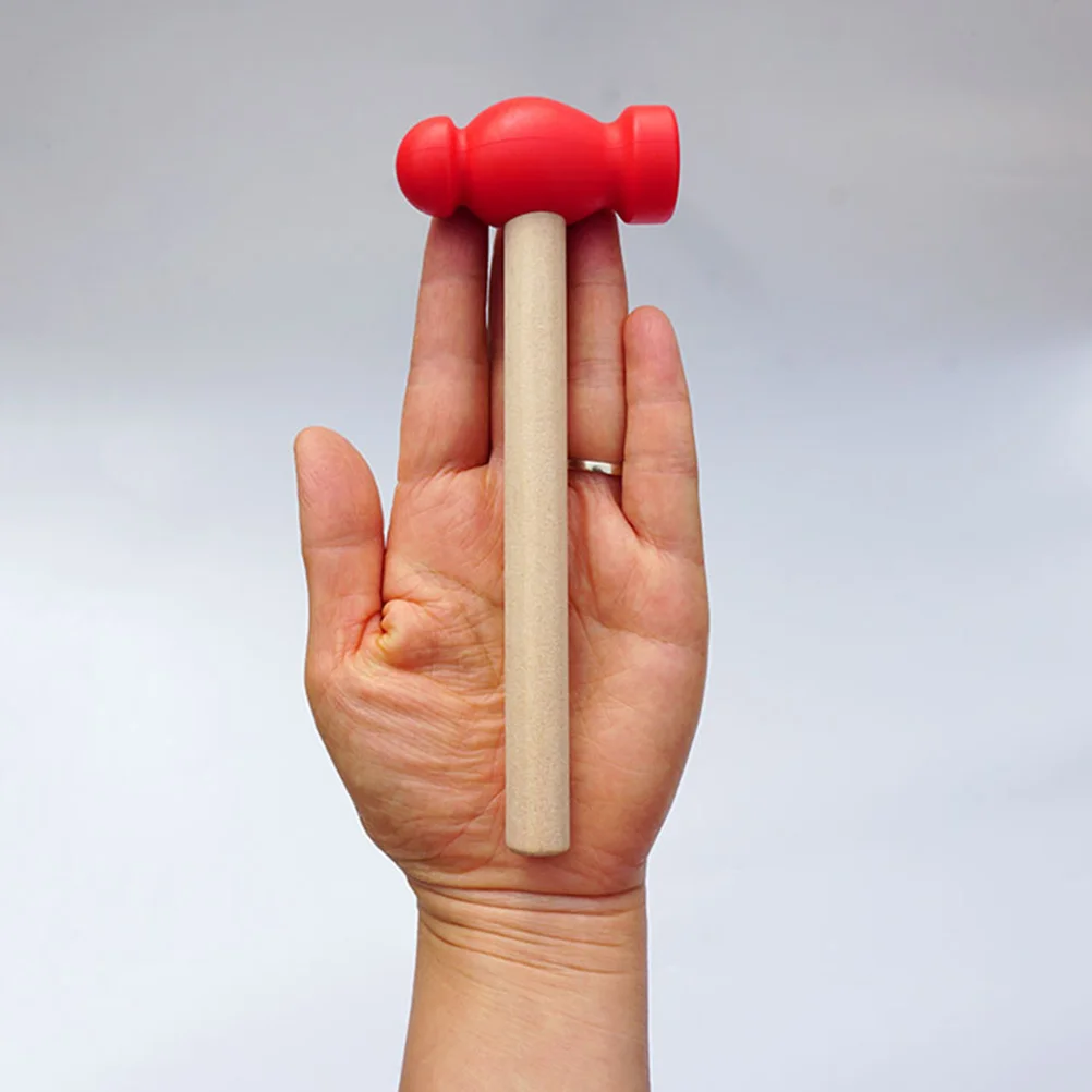 

3pcs Small Wooden Hammer For Kids, Simulation Repairing Tool, Home Decor Photo Prop, Toddler Learning Game Gift