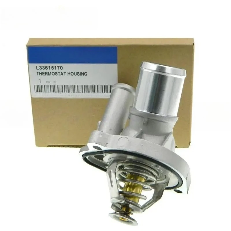 Engine Coolant Thermostat Housing Assembly Fit CX-7 Auto Cooling System Temperature Control Replacement Part