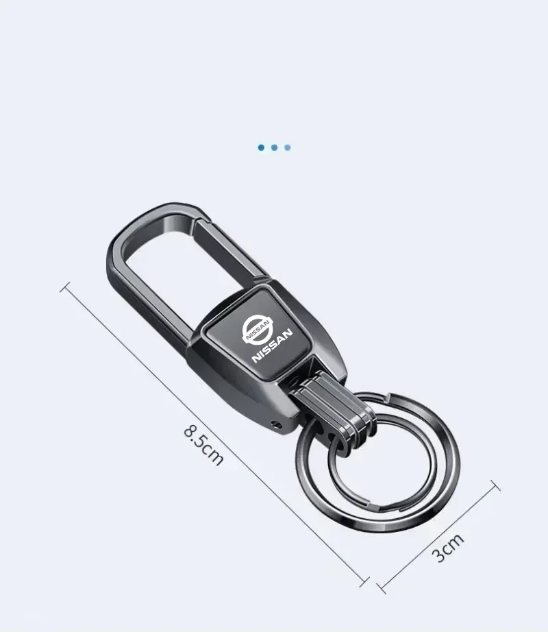 Luxury Alloy Car Logo Keyring Man Key Chain Gift for Nissan X-Trail Qashqai Tiida Teana Livina NV200 NP300 Sentra Altima Versa
