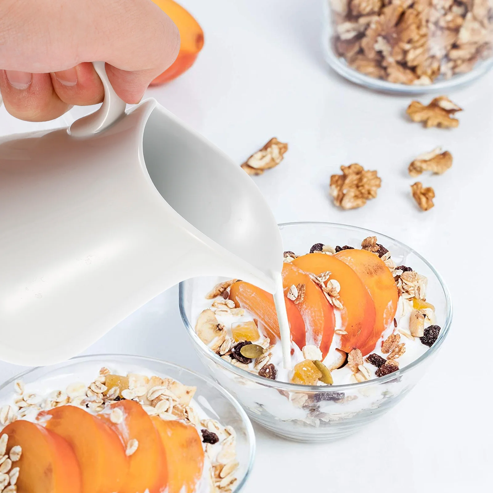 

Milk Pourer Porcelain Mini Keramik Kanne Milchkrug Kleiner Milchbecher Weiss