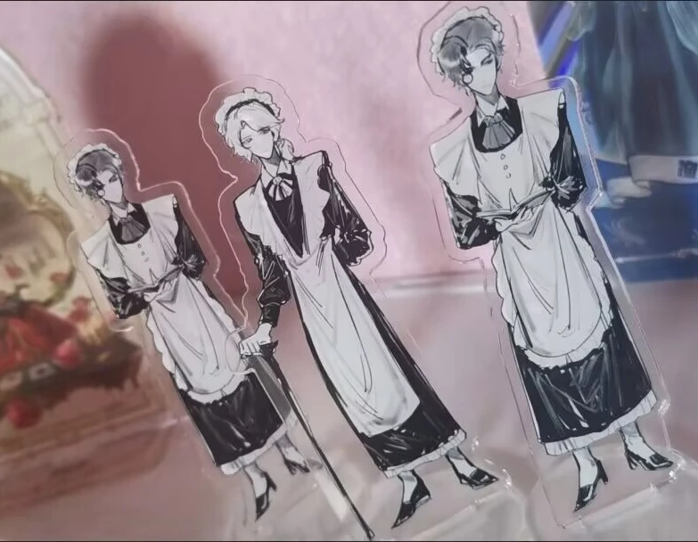 Periferal akrilik "Identity V", ''tanda berdiri', dekorasi gaun pelayan "Novelis, Komposer, Explorer" baru yang indah