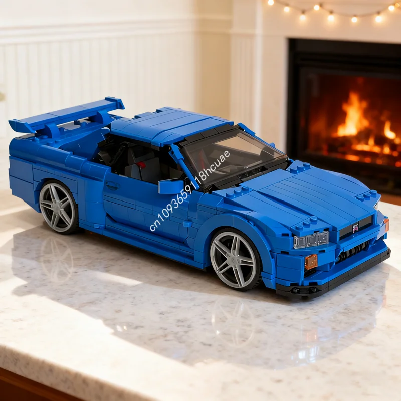 

1459pcs MOC Nissan Skyline GTRs Model Building Blocks Architecture Assemble DIY Toys Creative Education Christmas Gifts Idea
