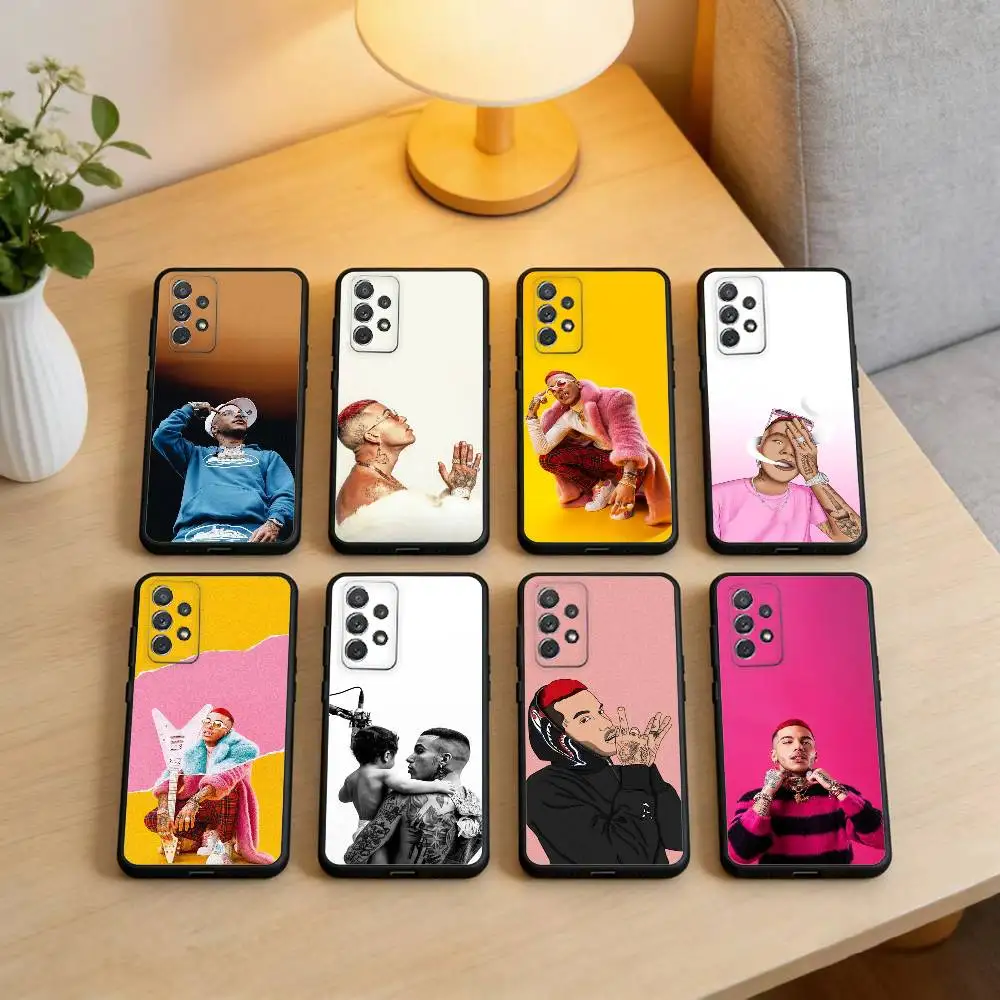 

R-Rapper S-Sfera E-Ebbasta Phone Case For Samsung Galaxy A73,A72,A71,A70,A53,A52,A51,Soft Silicone Black Cover