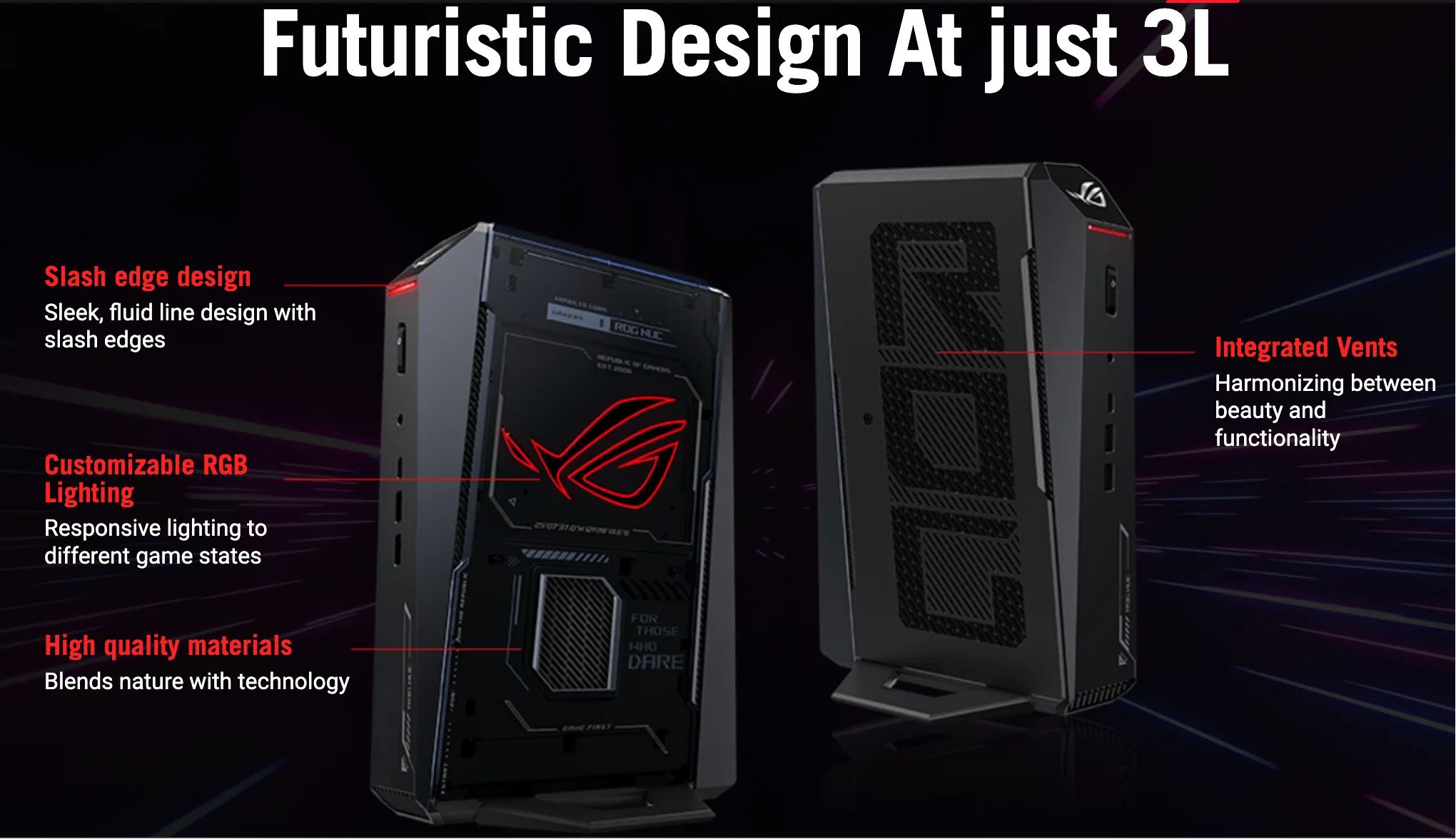 جديد! NASUS ROG NUC (2025) Intel Core Ultra 7 NVIDIA GeForce RTX 5060، 32 جيجابايت DDR5 RAM 1 تيرابايت تبريد ثلاثي المروحة |   4K جاهز |   واي فاي 7 |