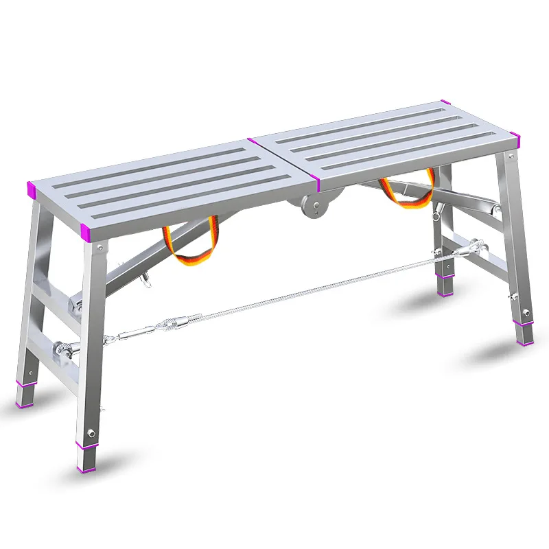 

Folding telescopic stool single and double support scaffold hot dip galvanized folding footstool