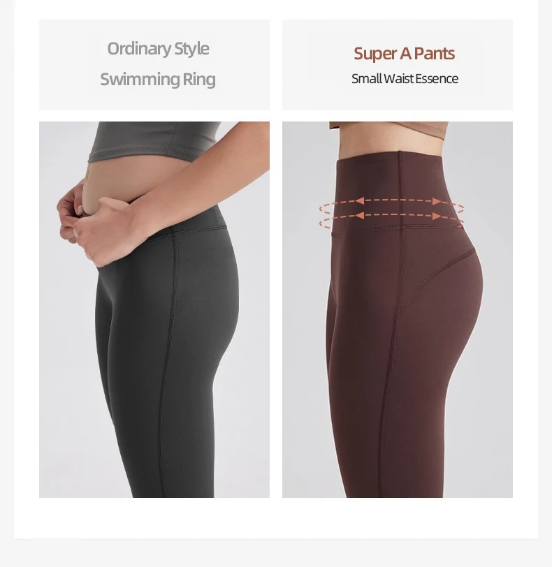 Modische Casual Streetwear Damen Schlaghose mit hoher Taille, elastisch, hüftformend, schlankmachend, atmungsaktiv, für Laufen, Sport, Radfahren, Pilates. – Detail 6