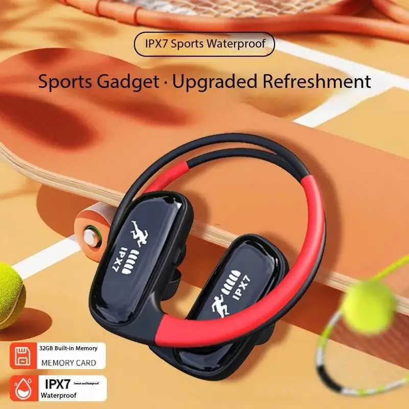 

Беспроводные спортивные Bluetooth-наушники, подвесные IPX7, водонепроницаемые, с памятью 32 ГБ, наушники-вкладыши, сверхдлительный срок службы батареи
