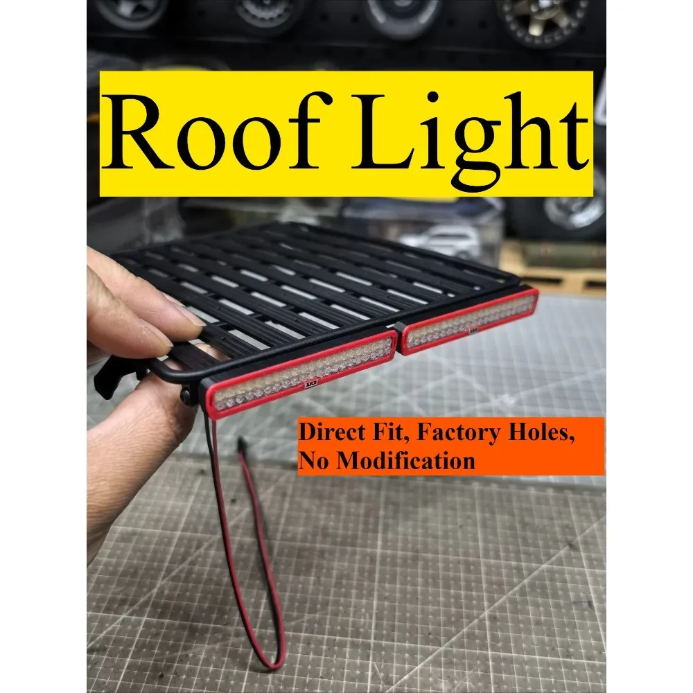 RC Crawler Scale Accessory ARB Style Roof Light Customized For 1/10 RGT LC79 LC76 LC71 Offroad Vehicle Body Upgrade Mod Parts