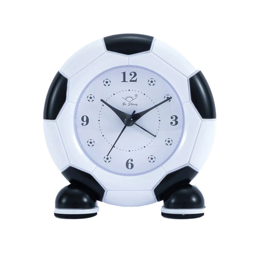 Silent Alarm Clock with Football Design for Featuring Dual Alarm Settings and Fun Football Themed Up Tunes Silent