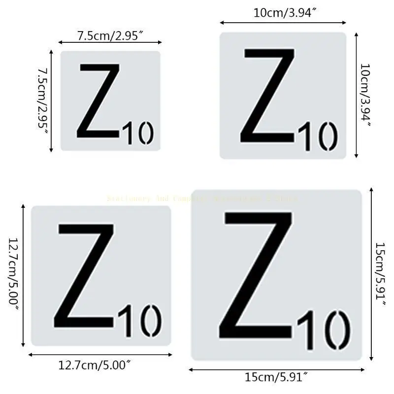 26pcs/set Letters Stencils Drawing Template DIY Painting Scrapbooking Stamping Embossing Album Card