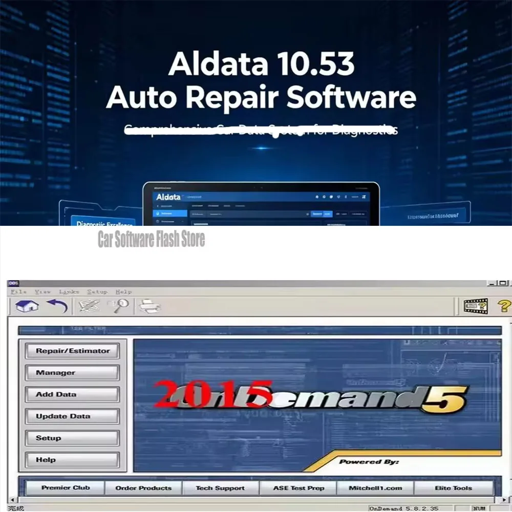 2026 Hot AllData 10.53 Software + Mitchell l On Demand 5 Auto Repair AllData Software All Data Car Software with Wiring Diagram
