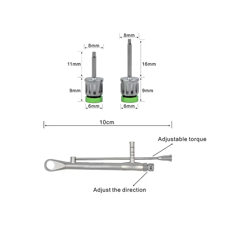 Dental Universal Implant Torque Screwdrivers Wrench Dental Implant Restoration Tool Kit 10-70NCM plate steel