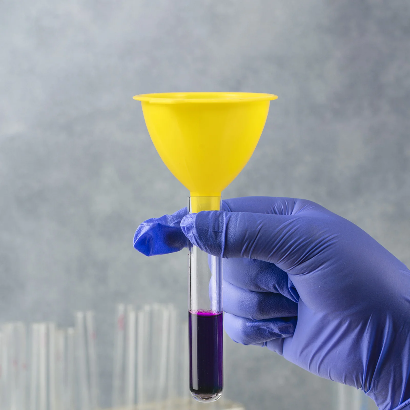 

10pcs Laboratory Plastic Thickened Small Funnel For Liquid Solid Transfer Scientific Experiment Filling Funnel