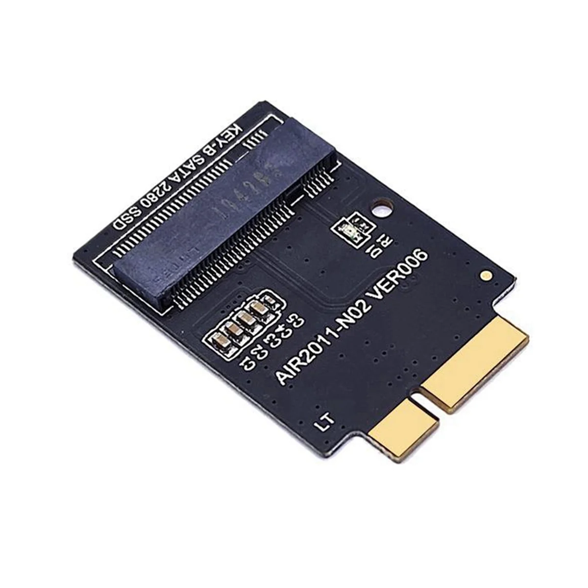 ABGN M.2 NGFF SATA SSD-Adapter für 2010–2011 A1369 A1370 M2 SSD-Konverterkarte, unterstützt nur 2280 M2 SSD