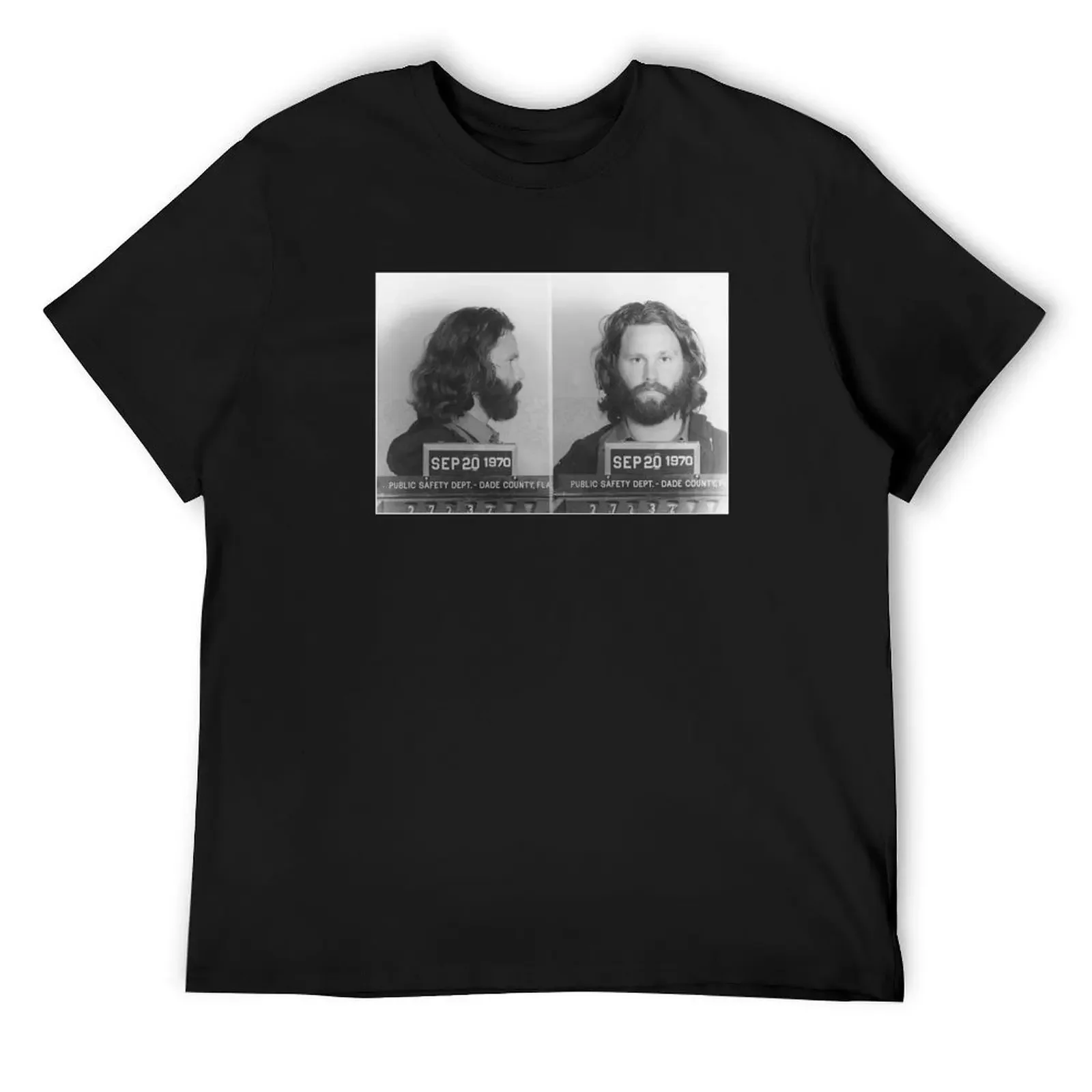 

Jim Morrison Mug Shot T-Shirt plus sizes graphic t shirts men t shirts