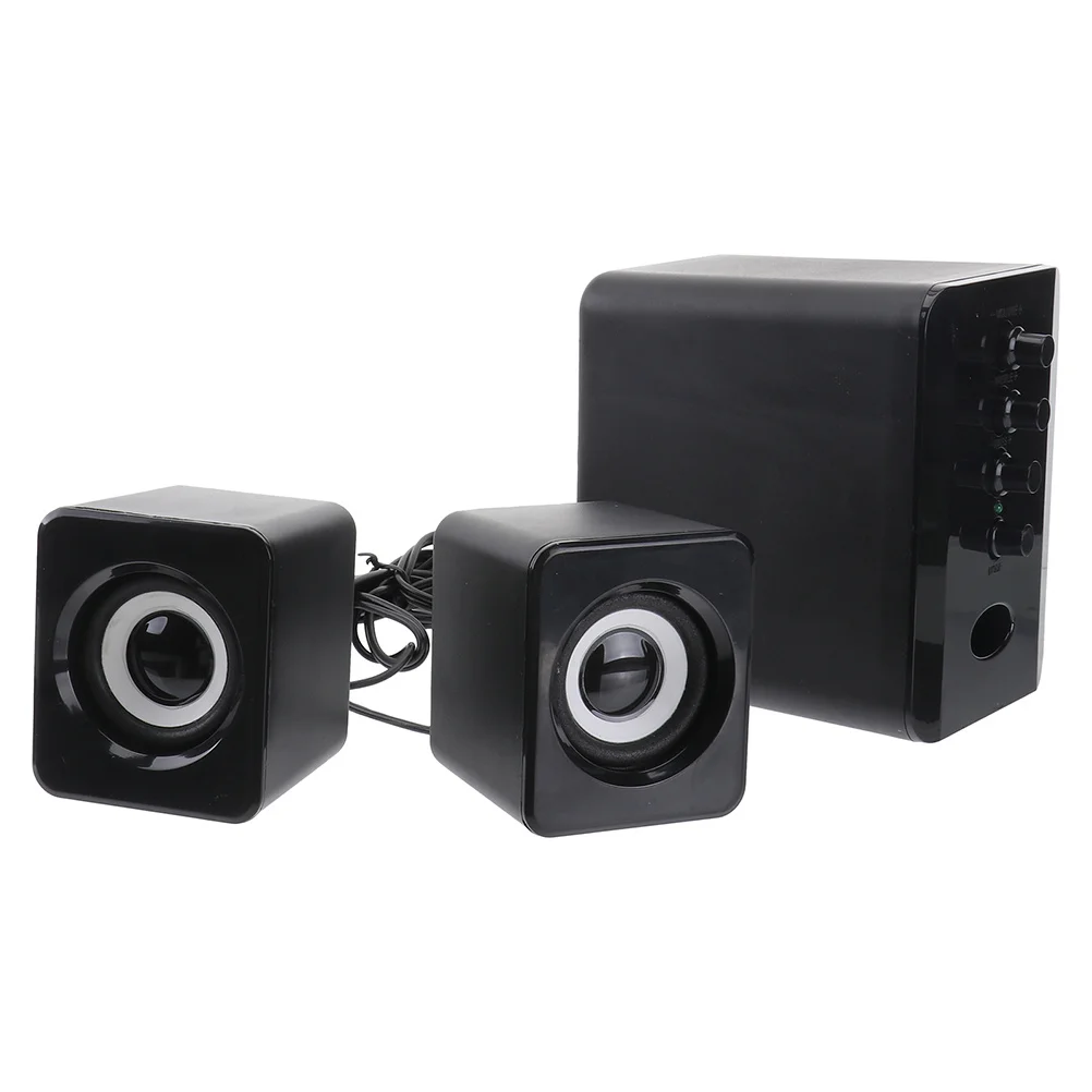 

Stylish USB Computer Phone Desktop Speaker Multi-Function Clear Sound Durable Material Portable Mini Speaker for Home and Office